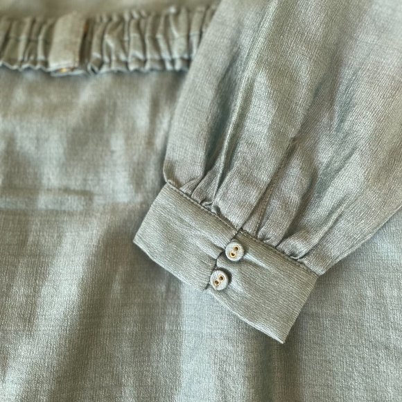 MIRTH Caftans teal colored mini-dress size small. BRAND NEW! - Picture 7 of 8